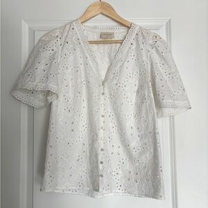 Sezane peasant blouse